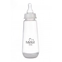 Biberon cu tetina, silicon, 3+, 250 ml, Minut Baby