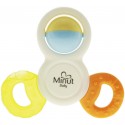 Inel dentitie cu jucarie 3 way, 3+, Minut Baby