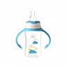 Biberon cu manere 125 ml si tetina silicon 0+