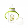 Biberon cu manere 125 ml si tetina silicon 0+