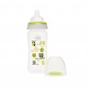 Biberon gat larg 270 ml cu tetina silicon 3+ Minut Baby