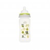 Biberon gat larg 270 ml cu tetina silicon 3+ Minut Baby