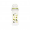 Biberon gat larg 270 ml cu tetina silicon 3+ Minut Baby