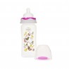 Biberon gat larg 270 ml cu tetina silicon 3+ Minut Baby