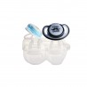 Set 2 suzete ortodontice din silicon in cutie sterilizare Minut Baby, 0+