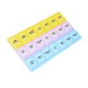 Organizator Medicamente Săptămânal 21 Compartimente Minut