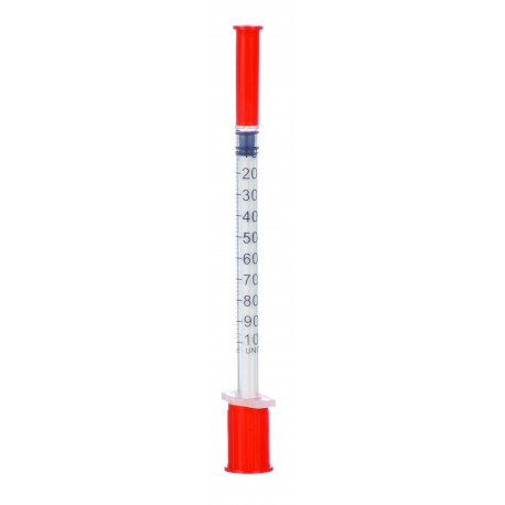 Seringa 1 ml insulina, ac fix 29G x 1/2", 0.33 x 13 mm, Minut